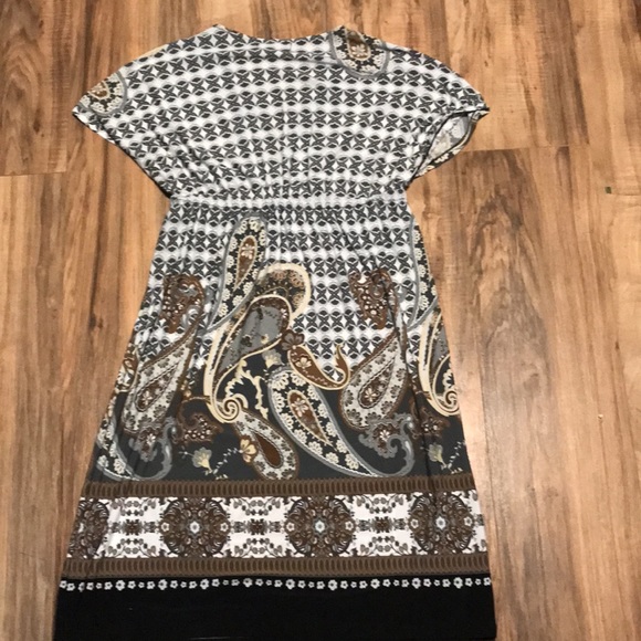 Joci and I brown paisley dress size small - Picture 7 of 11